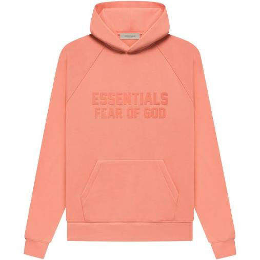 SS 22 coral hoodie